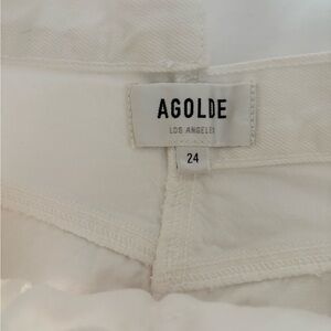 Agolde Off-White Organic Cotton Jeans